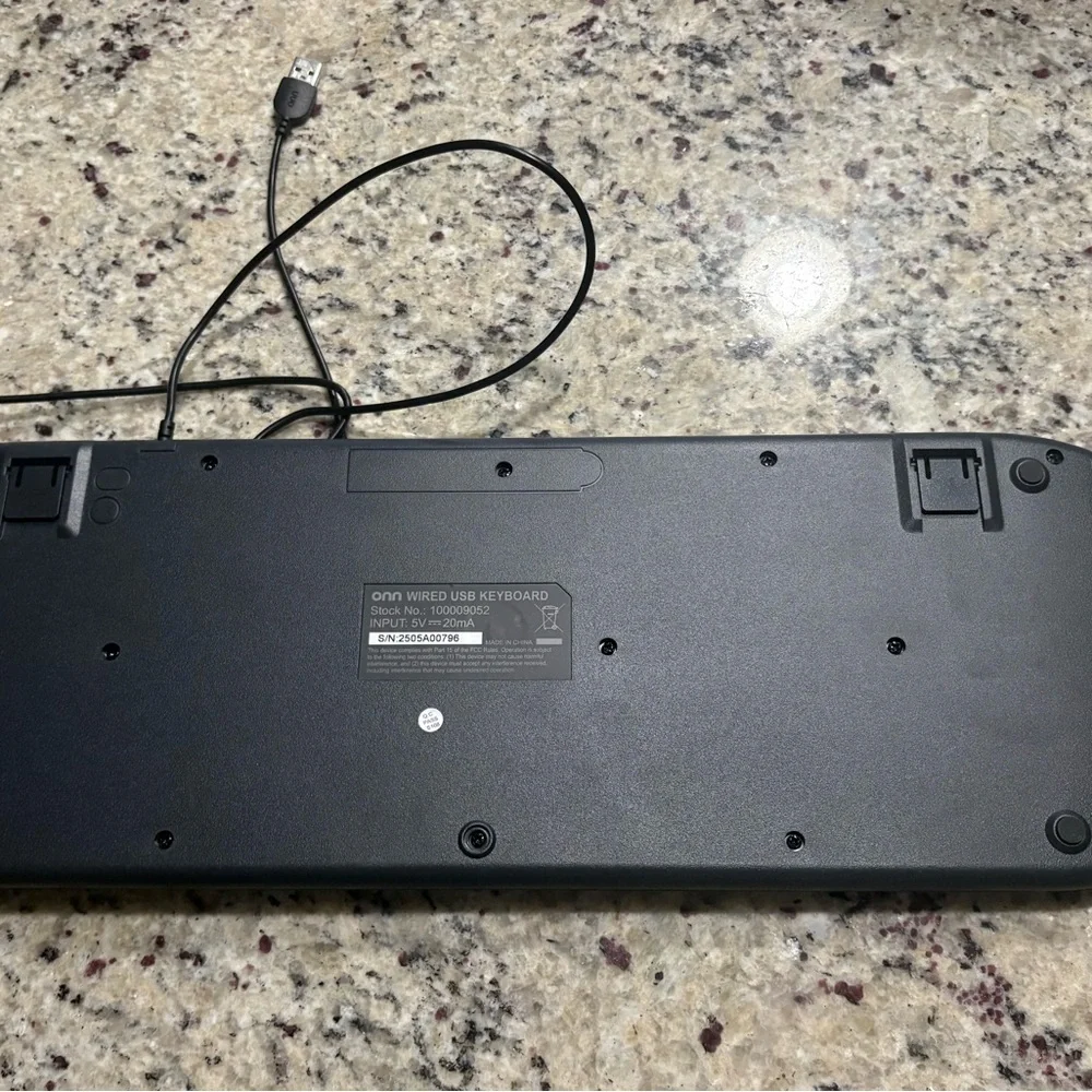 ONN wired USB keyboard black #100009052 GUC